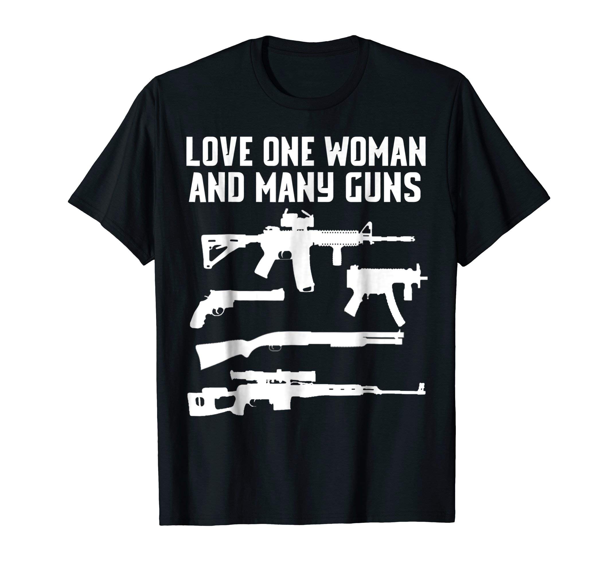 MericanShirtsI Love One Woman And Many Guns Shirt AR15 2nd Tshirt