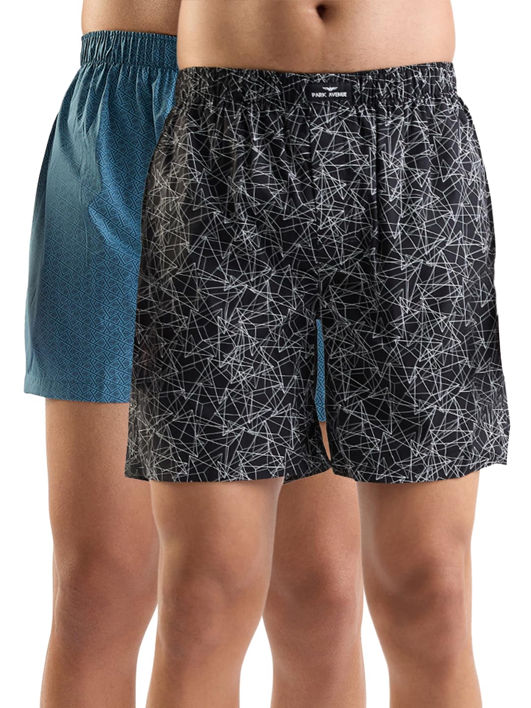 park avenue Men Comfort Fit Solid Pattern Pure Cotton Loungewear (Size: S)-PZUA00951 Pack of 2-picture-12