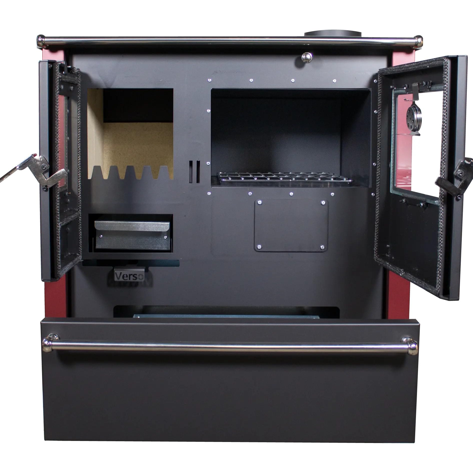 EEK A+ Verso CS Plus Küchenofen Kaminofen Holzherd 7.7 kW - Bordo