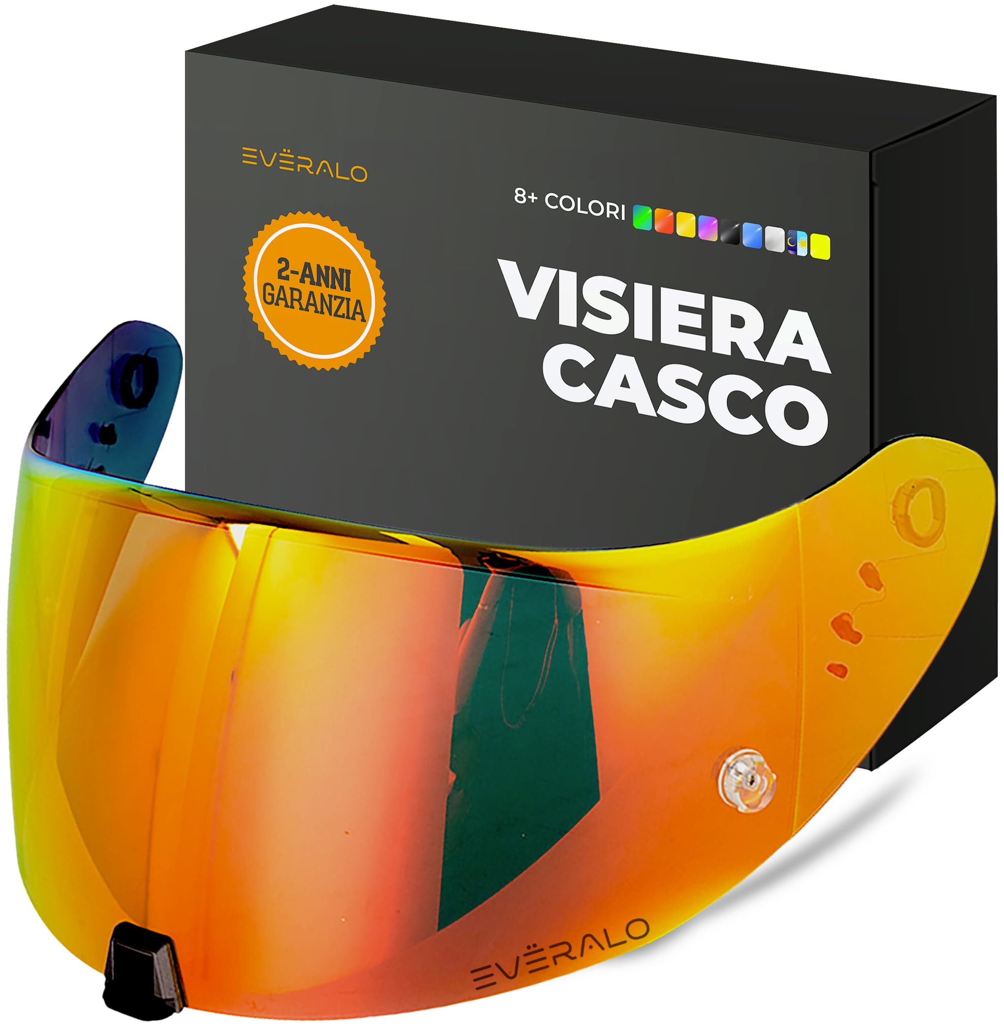 Visiera Compatibile con Scorpion Exo 520-1400 - 391 - R1 Air (Rosso Cromo)