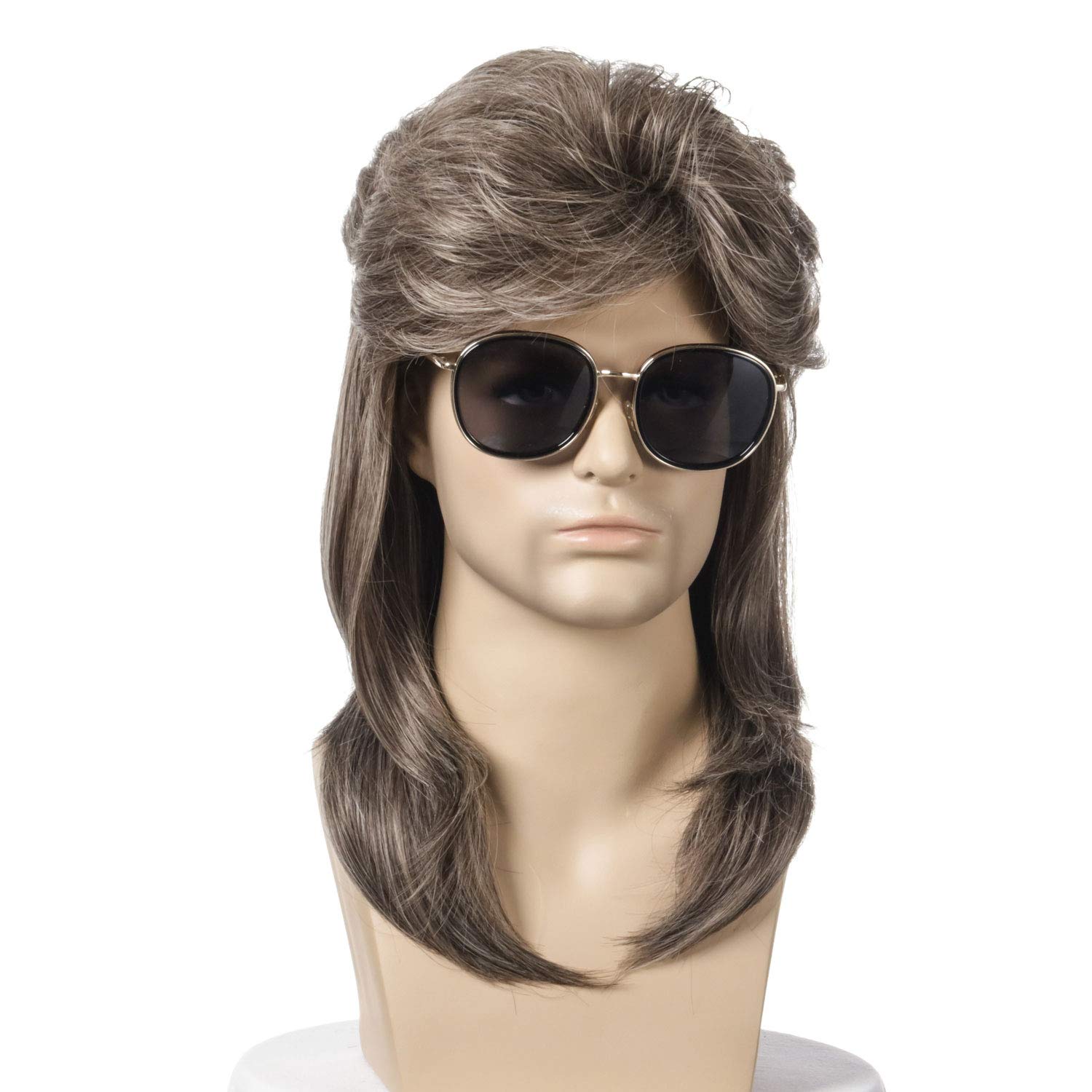 Buy Mens 70s 80s Mullet Wig Men's 80s and 70s Themed Party Fancy