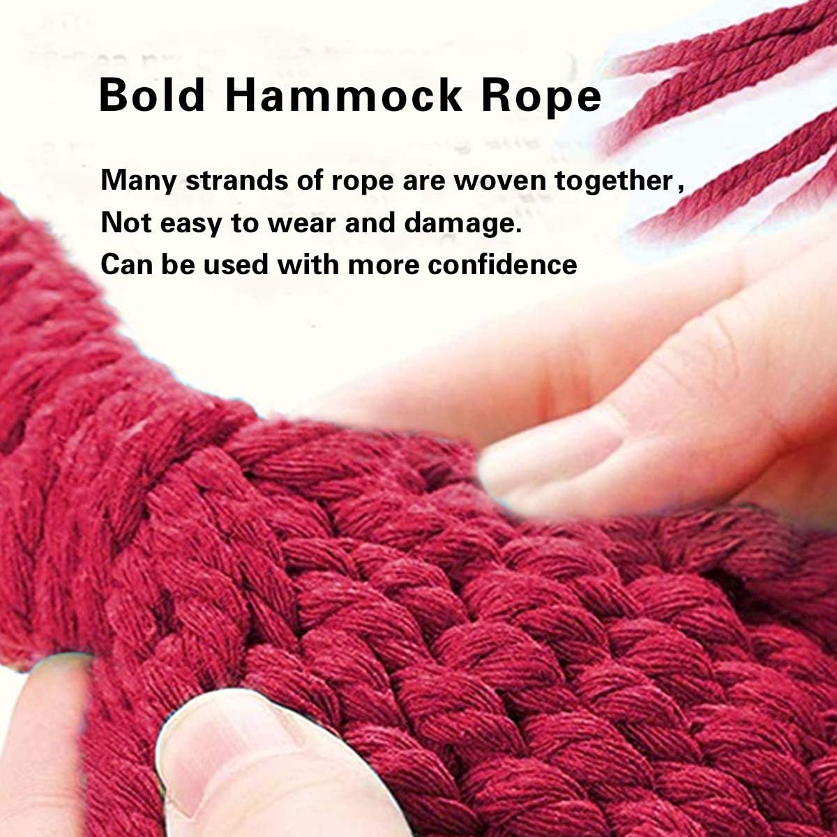 Brazilian Double Hammock (Max 450lb)- 2 Person Soft Canvas Cotton Fabric Hammock with Tree Straps-Portable Hammock with Traval Bag for Patio Porch Garden Backyard,Outdoor/Indoor - Rainbow
