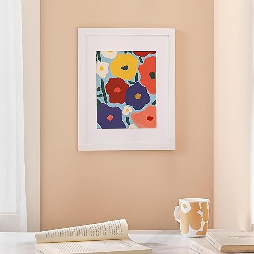 Vista 253 de eletecpro Juego de 10 marcos de fotos de 8.5 x 11 pulgadas, collage de fotos, decoración de pared, fotos de 5 x 7 con paspartú o de 8.5 x 11 Negro