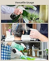 Vista 5 de 2 unidades de botellas de spray de vidrio de 8 oz, contenedores vacíos rellenables con protección de funda de silicona, botellas de spray de vidrio