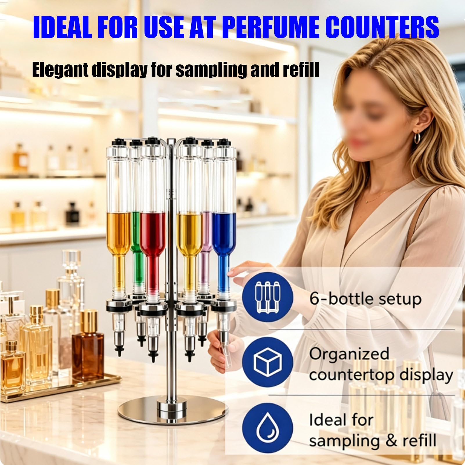 Kit Macchina Riempitrice Manuale Per Profumi Con Bottiglia In Vetro 500ML