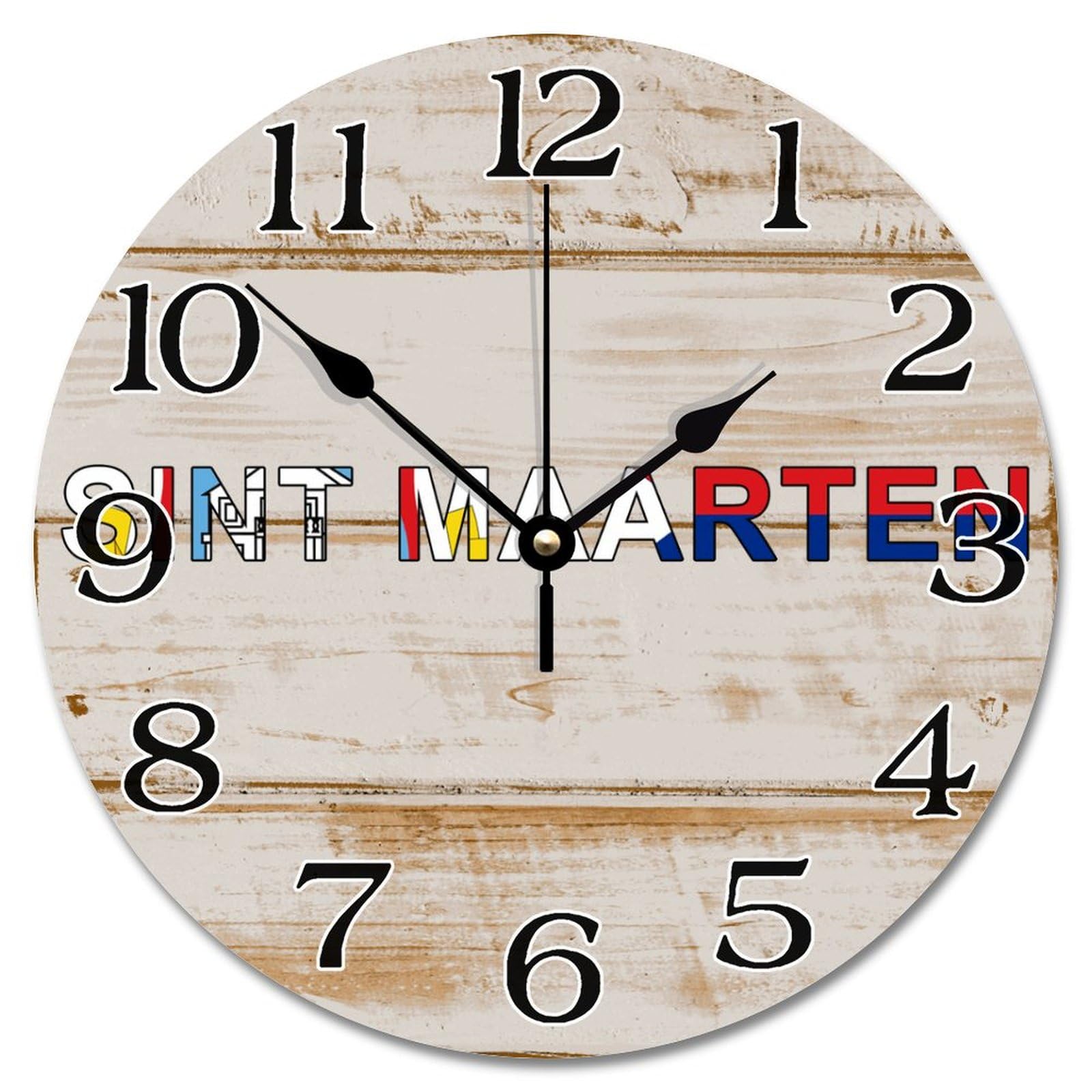 Horloge murale silencieuse Saint-Martin mecanisme vintage à quartz 30cm
