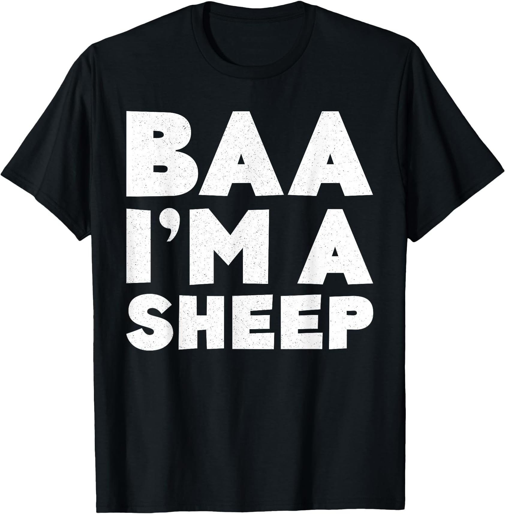 Baa I'm A Sheep Shirt Adult Men Women Kids Sheep Costume T-Shirt