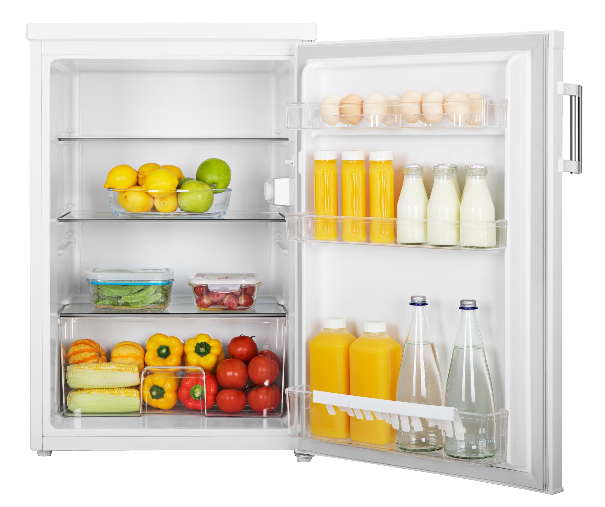 SEVERIN Réfrigérateur Sous-plan, Refrigerateur Table Top Pose libre, Réfrigérateur Tout Utile de Hauteur 84.5 cm, 133 L, Classe C, 58 kWh/an, 37 dB, Blanc, VKS 8843