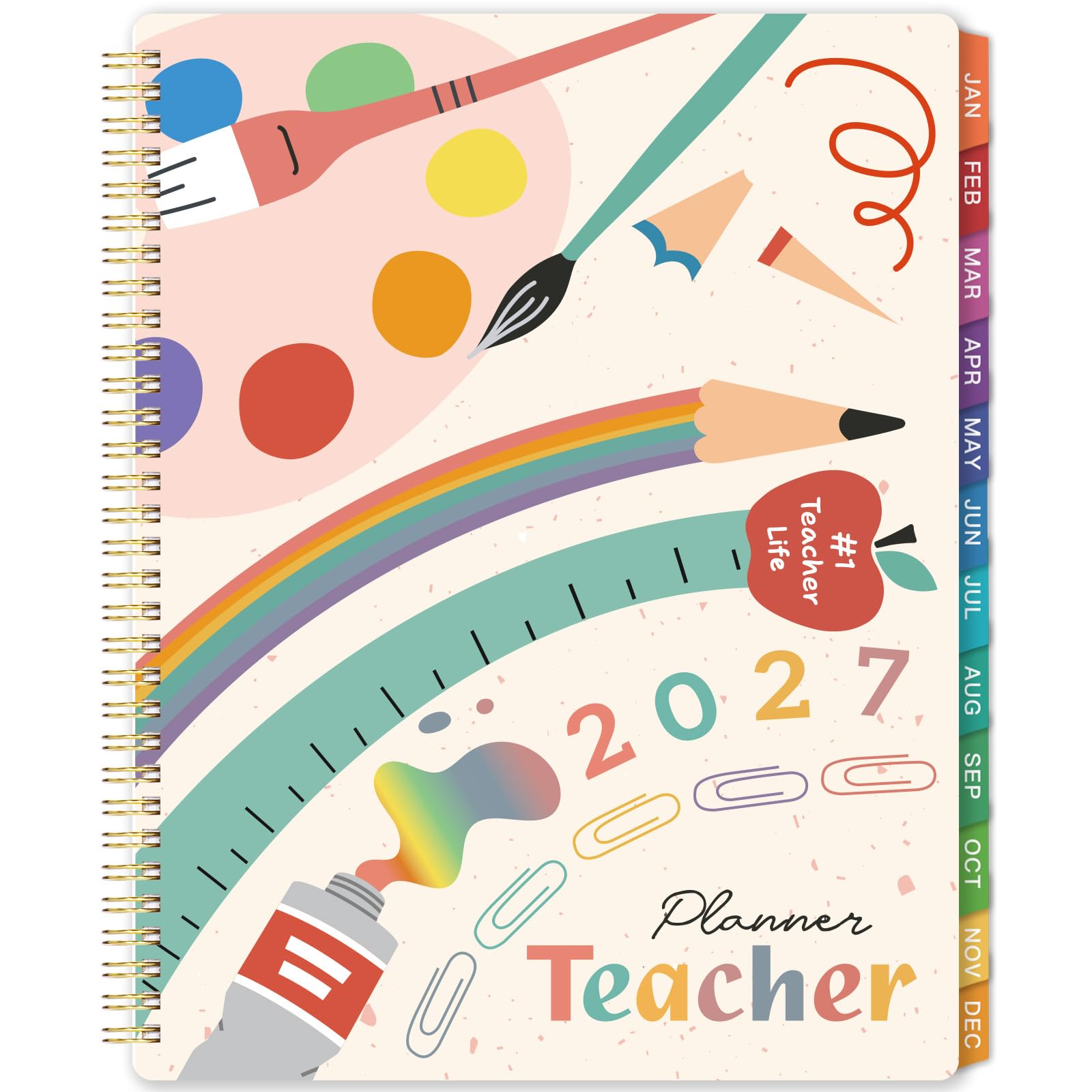 Teacher Planner Lemome Capa Amarela 2027