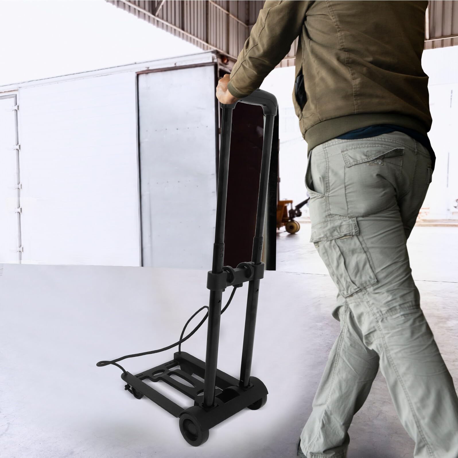 Carrello pieghevole a mano con 2 ruote, leggero e robusto, per trasporto, viaggi, traslochi, carrello portatile per un facile trasporto