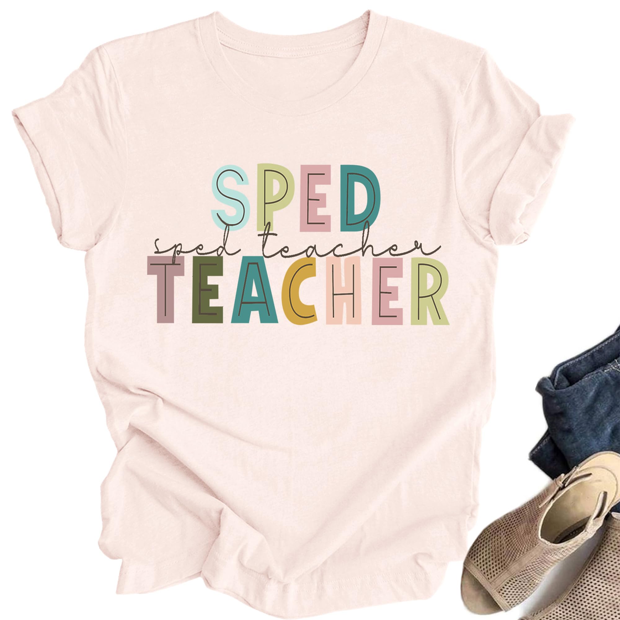 Teacher Shirts for Women: First Day of School Shirt Teacher's Back to School Outfit Graphic Tee