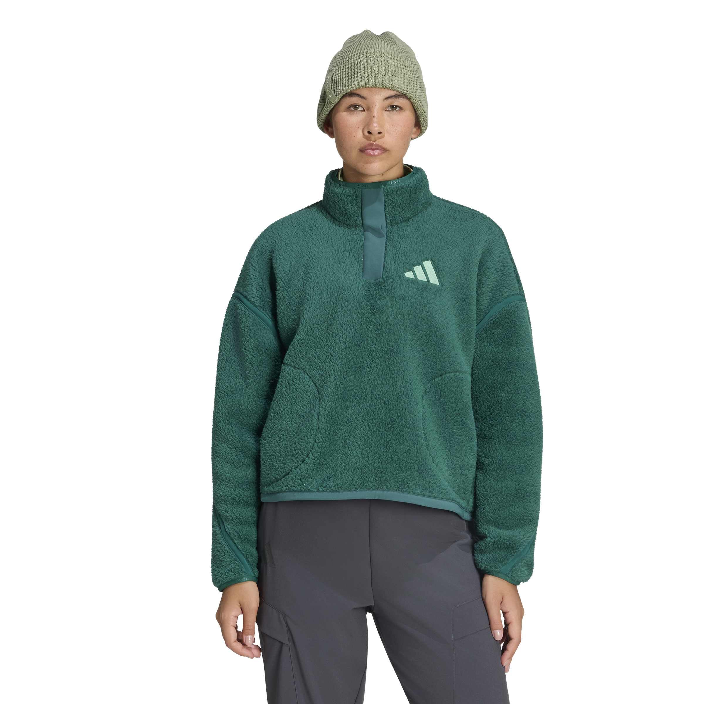 adidas Damen Terrex Multi High Pile Fleece Pullover Kapuzenpullover (1er Pack)