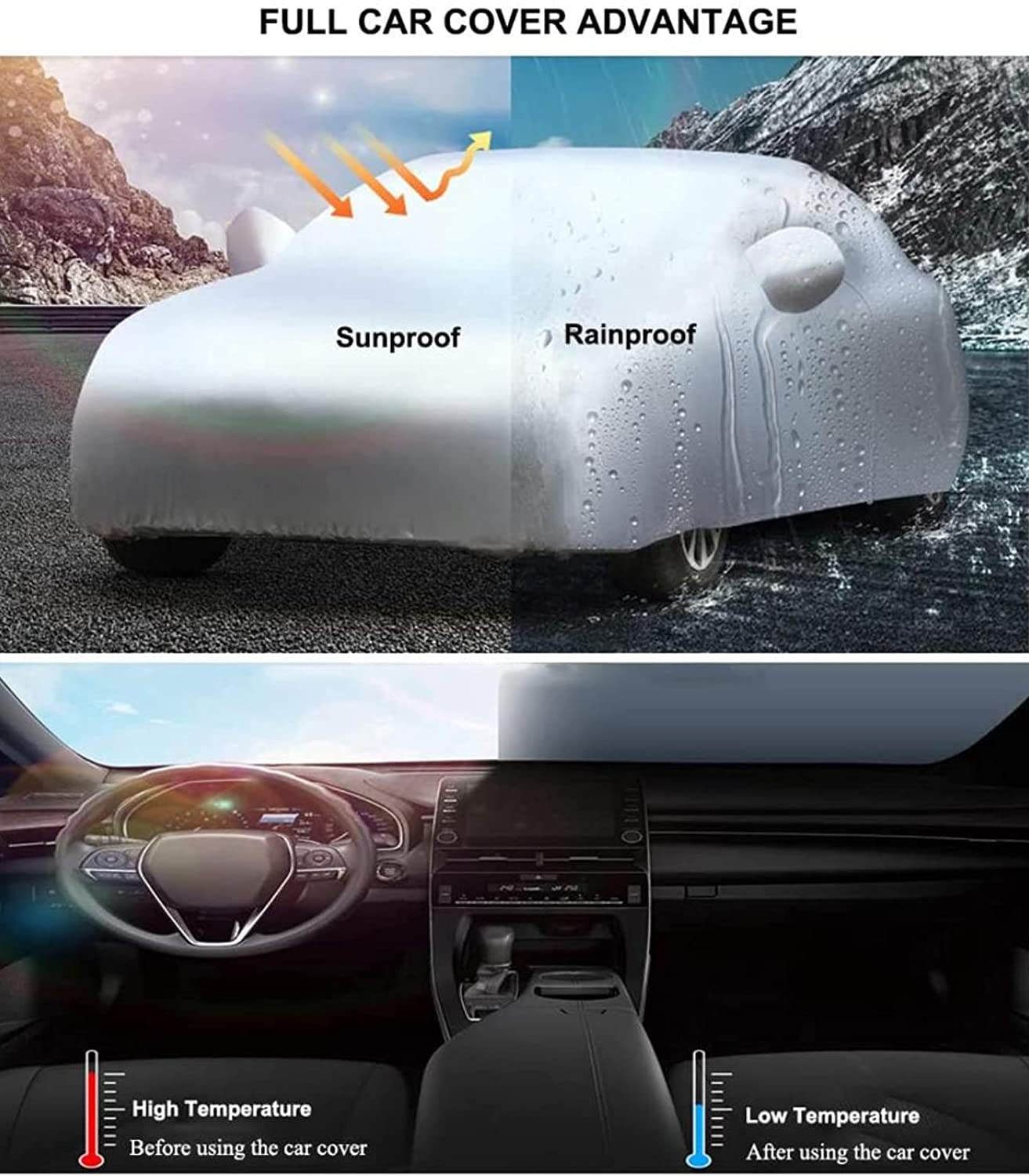 Telo Copriauto Antigrandine da Esterno Auto Invernale per Ford Mondeo Taurus Mustang Coupe GT500 Shelby GT-SVT Mustang Territorio Ranger Galaxy Kuga Auto Accessori(Mustang,Cotone nero)