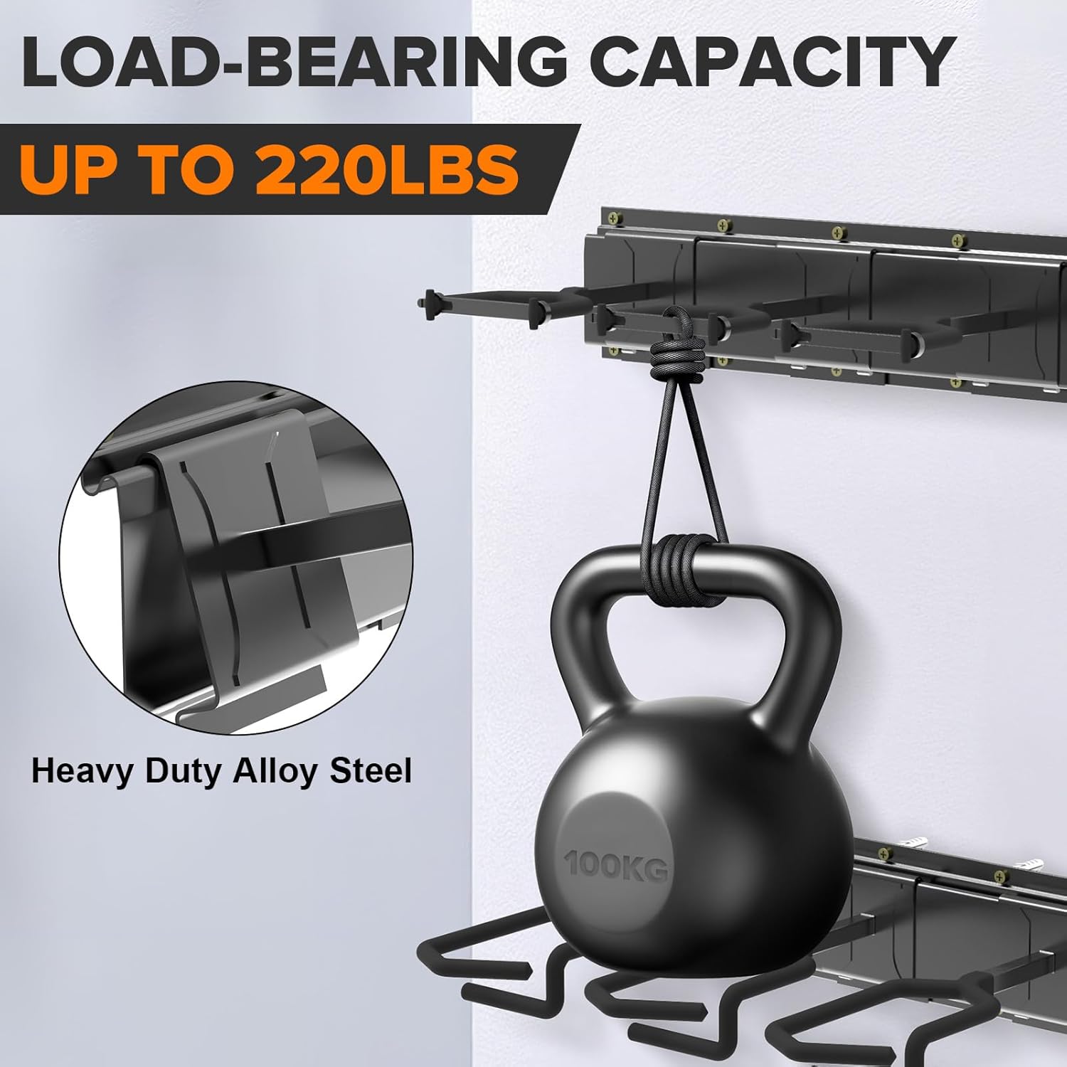 Gun Rack Wall Mount, Indoor Metal Gun Rack, Adjustable Rifle Storage Holder with Soft Padding, Vertical Gun Display, for 12 Slot