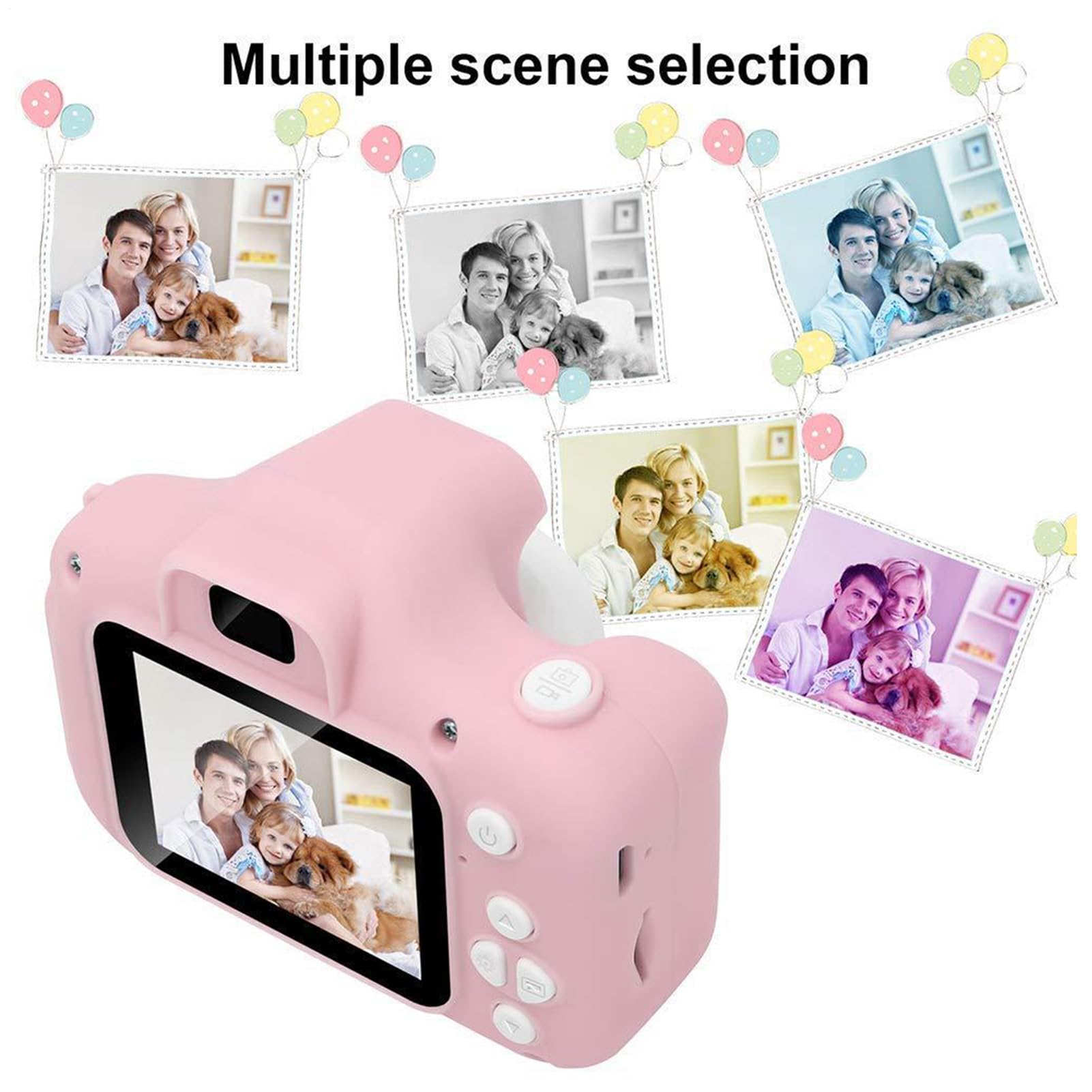 Digital Camera for Kids - Funny HD Portable Toys,Children Travel Camera Toy,for Birthday Christmas Vlogging Learning Play Daily Travel Party Gathering Adventure — view 3