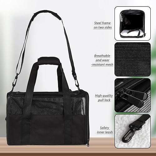 Miniatura 2 de Toptasta - Transportadores para gatos y gatos, de lados suaves, duraderos, para gatos pequeños, medianos, perros, cachorros, 15 libras y 20 libras,