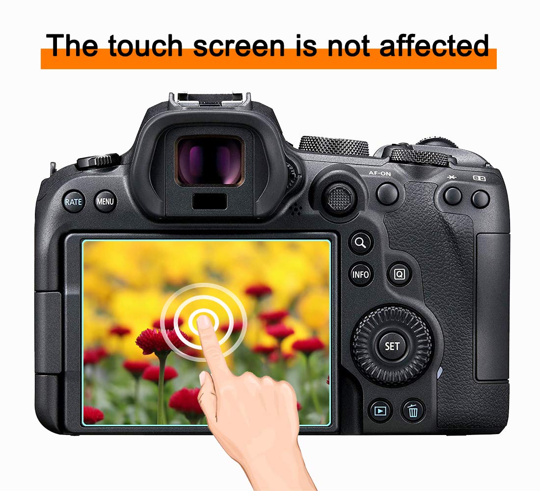 Image secondaire de D7000 protecteurs d'écran compatibles avec appareil photo Nikon D7000 D90 D700 D300S, verre trempé 9H, anti-rayures (Lot de 3)