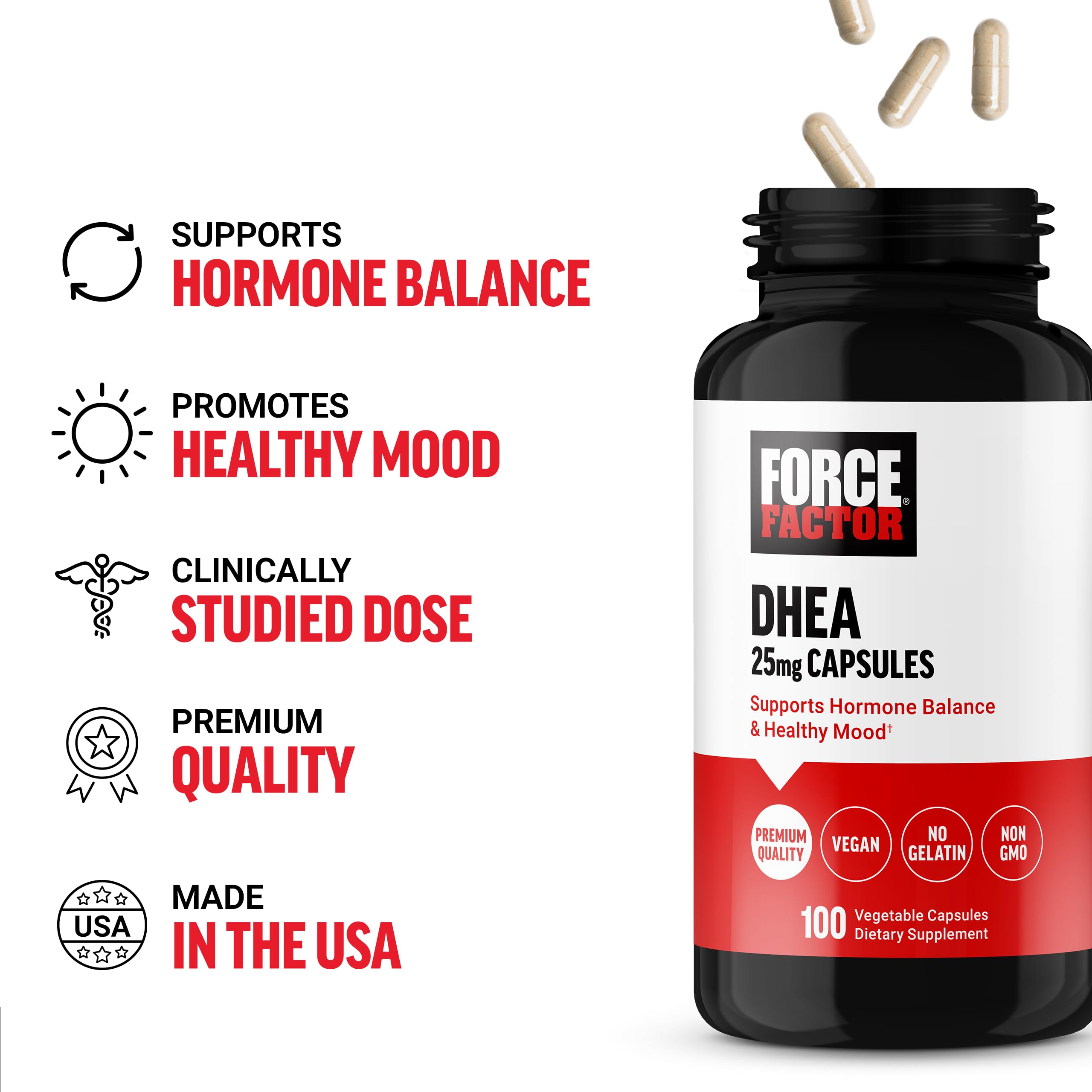 Force Factor DHEA 25mg, DHEA Supplement for Women & Men — Amazon image 2