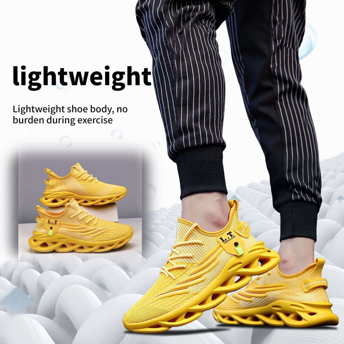 Mens Womens Running Shoes Slip On Walking Tennis Sneakers Workout Shoes Gym Athletic Sports Jogging Lightweight Non Slip Comfortable Breathable Casual Fashion