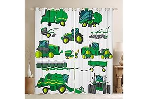 John Deere Curtains: Enhance Kids' Rooms with Construction Themed Decor