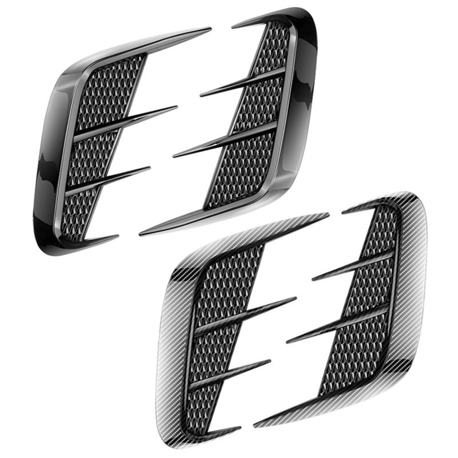 Naklejka na pokrywę wlotu powietrza z boku, błotnika i, zderzaka maski Auto Air Flow(Black)
