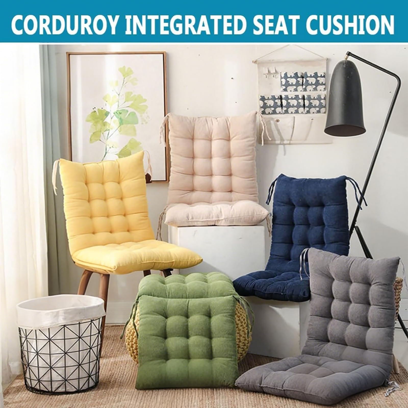 Sedia da esterno Cush Soft 45 x 100 cm Bei Cush con schienale per patio pelliccia confortevole cuscino per sedie a sdraio e sedie da soggiorno