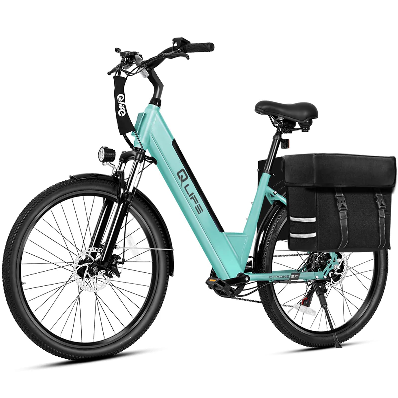 Qlife Cityone 2.0/Cityone Plus Electric Bike for Adults-1200W Peak Motor