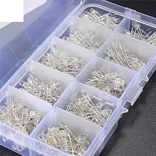 300pcs Five Colors 3mm Round Bright Light LED Diode Lamp Assortment kit Red Convenient for DIY Diodes Kits