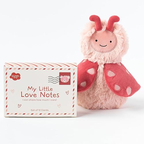 Miniatura 8 de Slumberkins Lovebug's Love Notes Bundle  Mini animal de peluche Lovebug y My Little Love Notes  Celebra tu amor este día de San Valentín  Juguetes