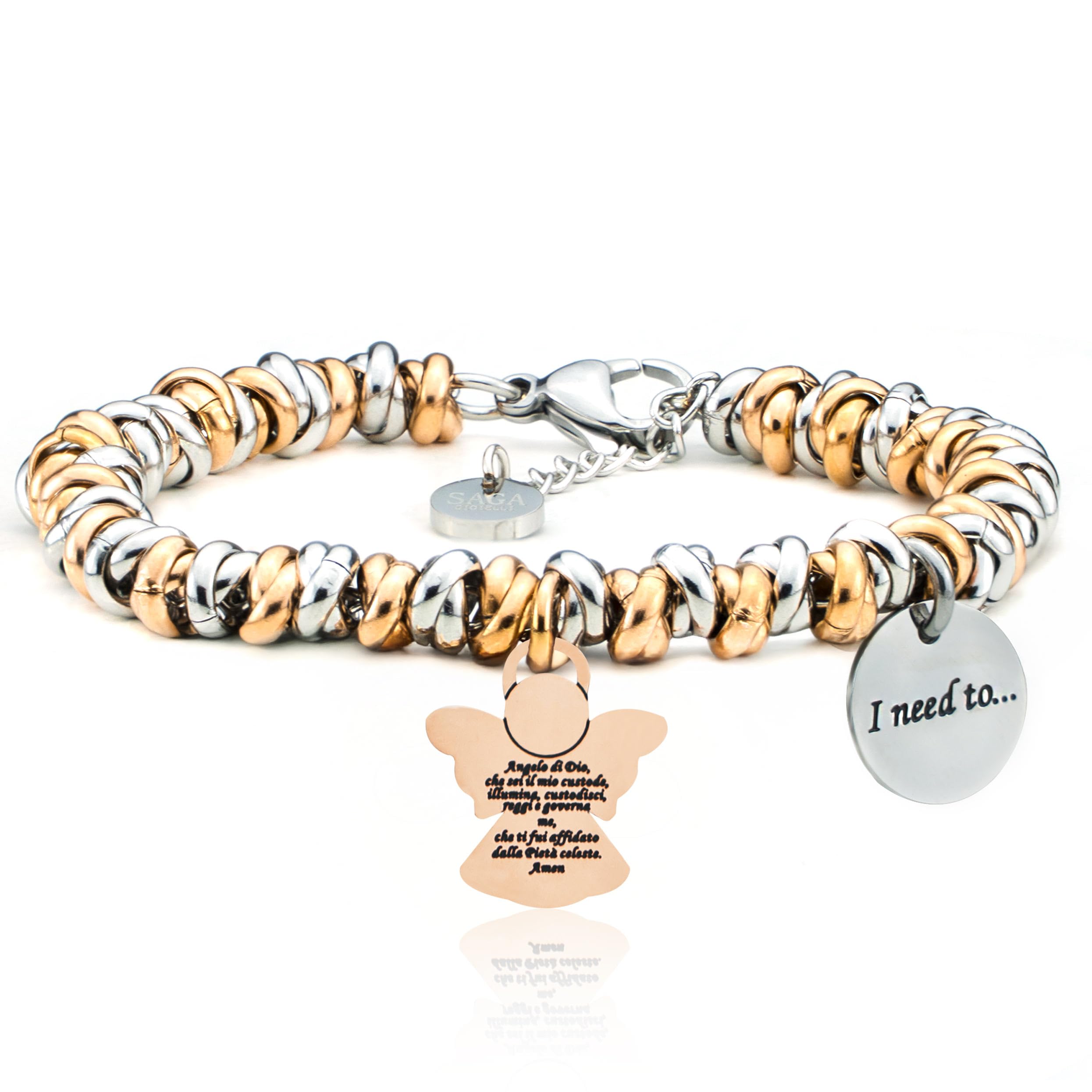 SAGA GIOIELLI® Bracciale donna I need to...Collections Protezione, Fortuna, Buoni Auspici, Amore