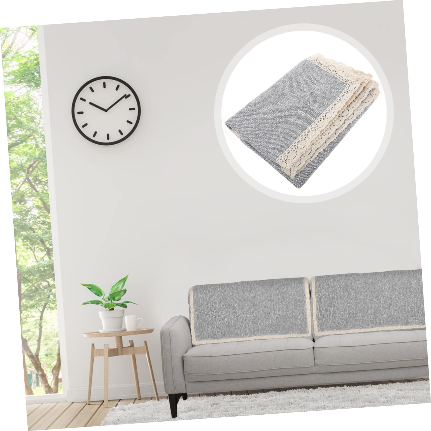 NUOBESTY 2 Piezas Reposabrazos De Sofá De Lino De Algodón Fundas Protectoras para Sillas Fundas De Sofá para Sofás Reclinables Funda para Sillón Mueble Mesa De Trabajo Sabana De Algodon