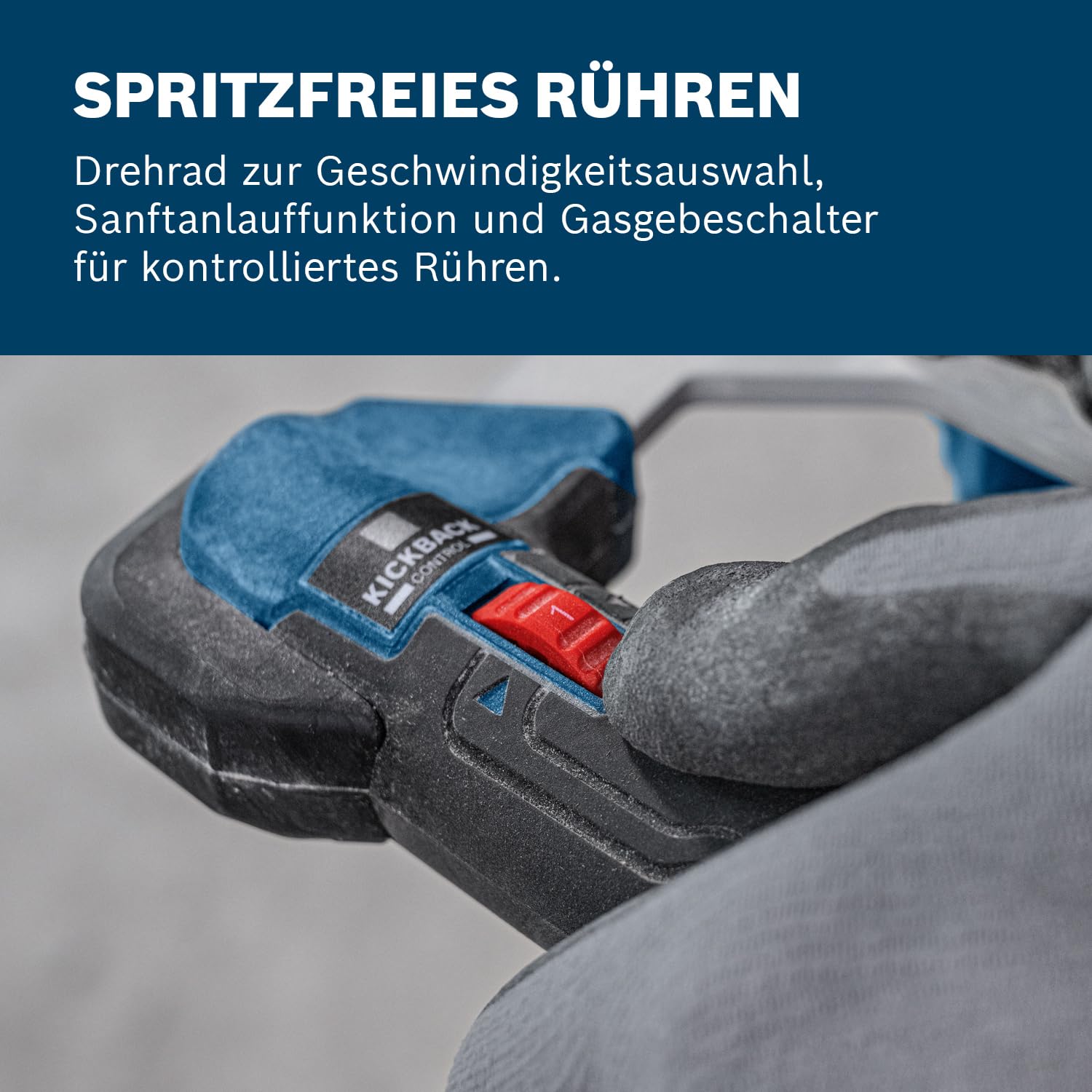 Bosch Professional 18V System Akku-Rührwerk GRW 18V-160 (inkl. 1x Verlängerung 7 cm (M14-M14), 2x Schlüssel)