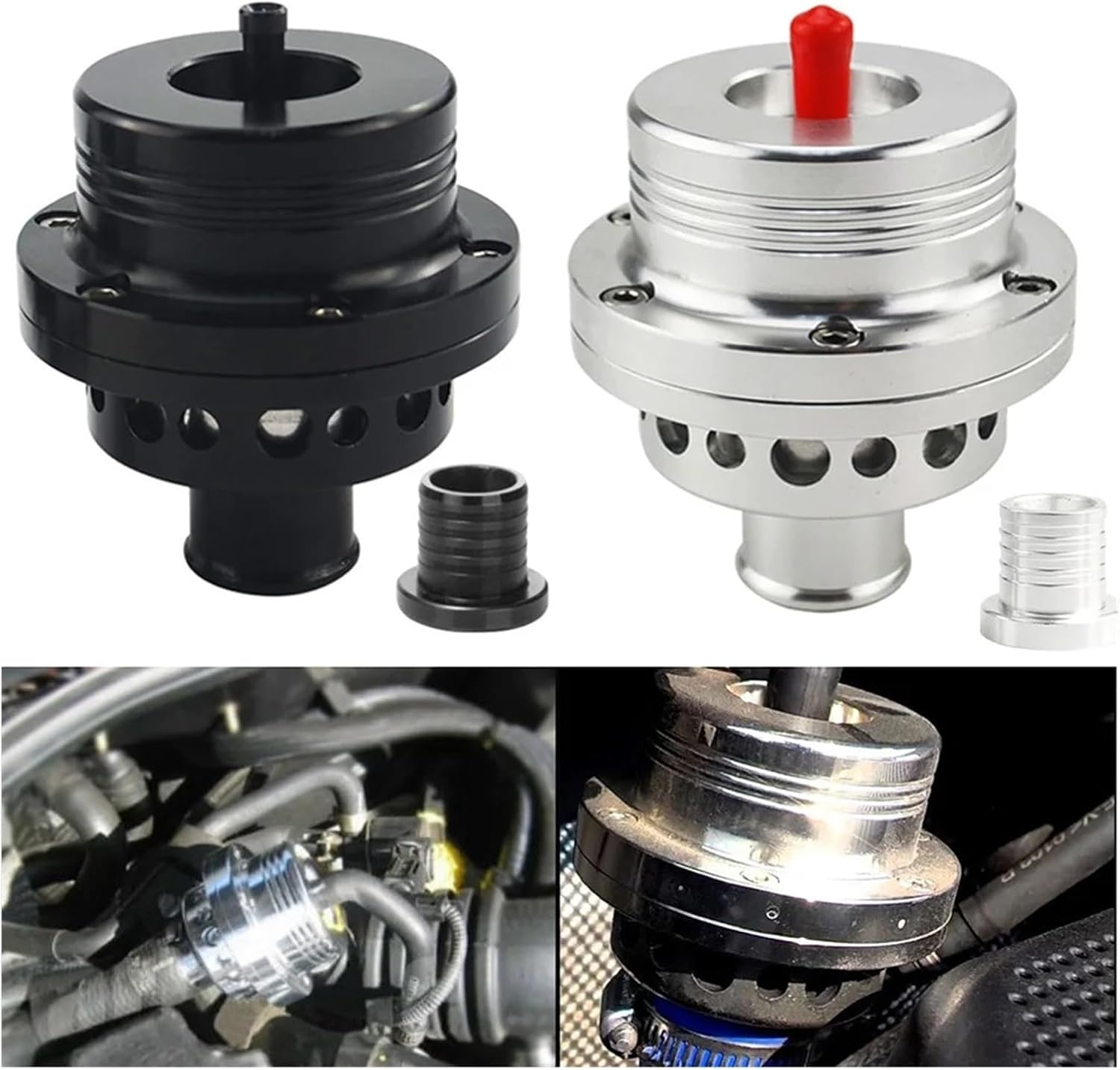 Compatible With VW Golf MK4 Jetta A4 B5 1inch (25MM) Polished Dual Piston Turbo 1.8T Car Accessories(Silver)