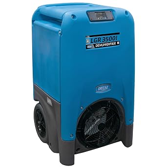 Dri-Eaz LGR 3500i Commercial Dehumidifier with Pump, Industrial, Durable, Portable, Blue, F411, Up to 30 Gallon Water Removal per Day