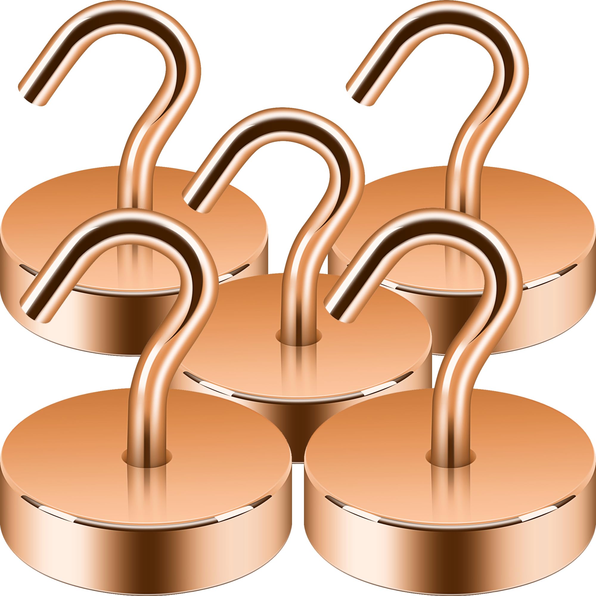 Neosmuk Magnetic Hooks - 5 Pack for Tools & Gear -17 Neosmuk Magnetic Hooks - 5 Pack for Tools & Gear -17
