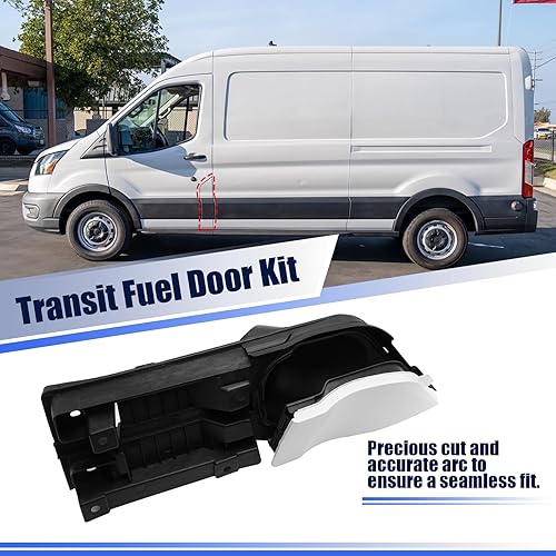 Miniatura 5 de Jaronx Compatible con Ford Transit - Conjunto de puerta de combustible 2015-2024, kit de puerta de llenado de bisagra de carcasa de combustible con