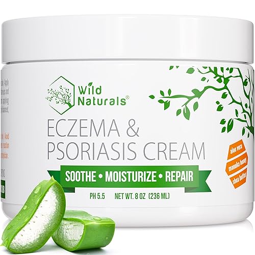 Crema Wild Naturals para eccema y psoriasis con miel de manuka  aloe vera  manteca de karité  aceite de coco  aceite de cáñamo 1 1