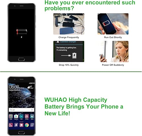 Miniatura 3 de WUHAO Batería de repuesto para Huawei Mate 20 Lite HB386589ECW, para Mate 20 Lite SNE-LX3 SNE-LX1, Nova 3 PAR-LX9, Honor 8X JSN-L21 JSN-L22 JSN-L23