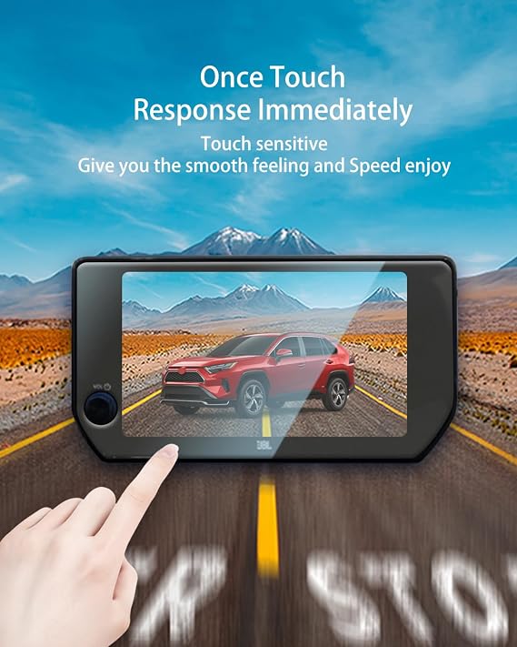 2pcs for 2025 RAV4 Screen Protector for 2023 2024 2025 Toyot a RAV4 XLE Premium/Limited/XSE Hybrid 10.5Inch JBL Accessories Tempered Glass Protective Film (NOT FOR RAV4 8Inch)
