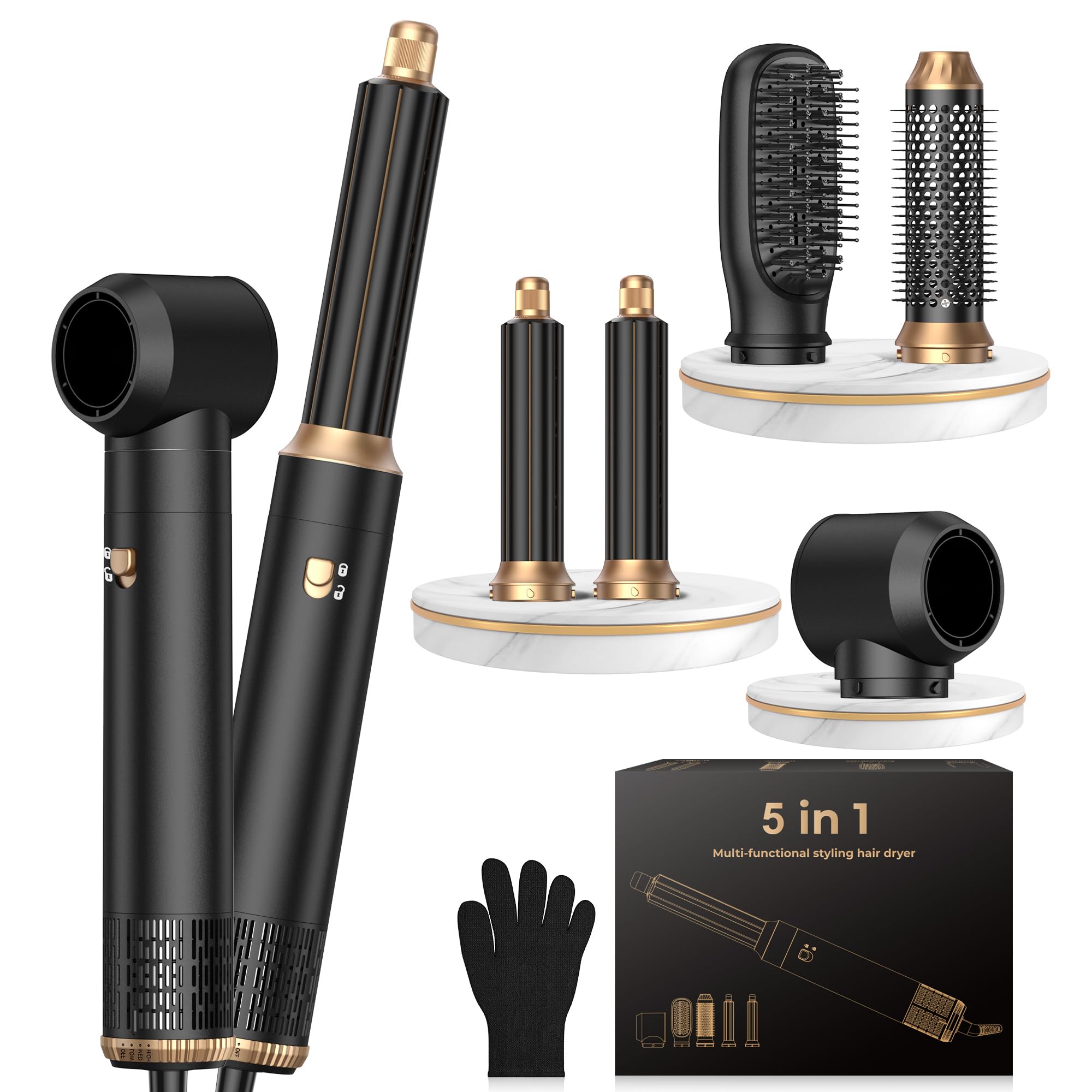 Photo 1 of ***07/18 SOLD FOR PARTS // FINAL SALE ***
OKWRAP 5 in 1 Negative Ionic Hair Dryer Brush, Hot Air Styler with Auto Wrap Curler, Detachable Blow Dry Brush for Drying, Curling, Straightening & Smoothing