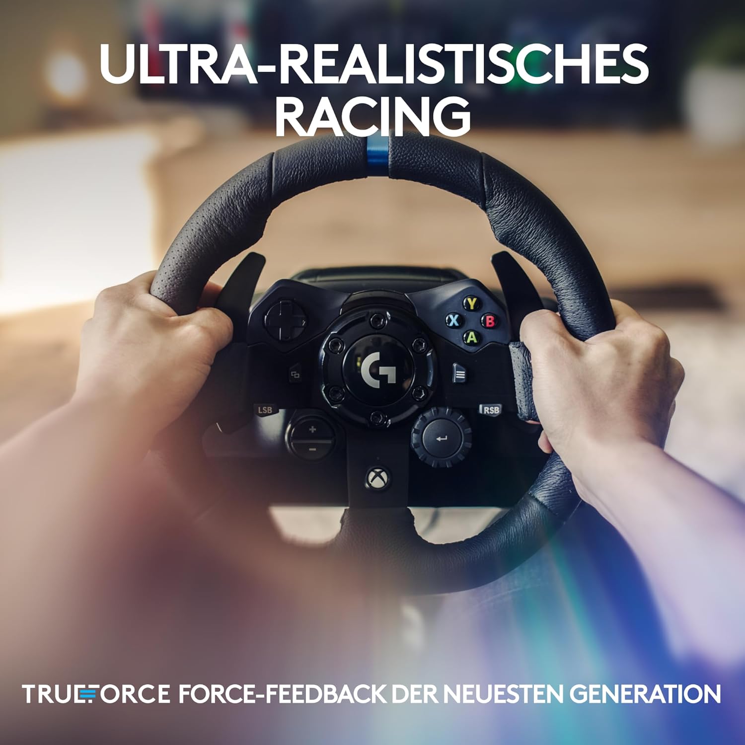 Logitech G923 G, Feedback TRUEFORCE, Pedali Sensibili alla Pressione, Doppia Frizione, Launch Control, Design Tradizionale, per Xbox Series X|S, Xbox One, PC - Nero Xbox | PC G923 TRUEFORCE - Immagine 2