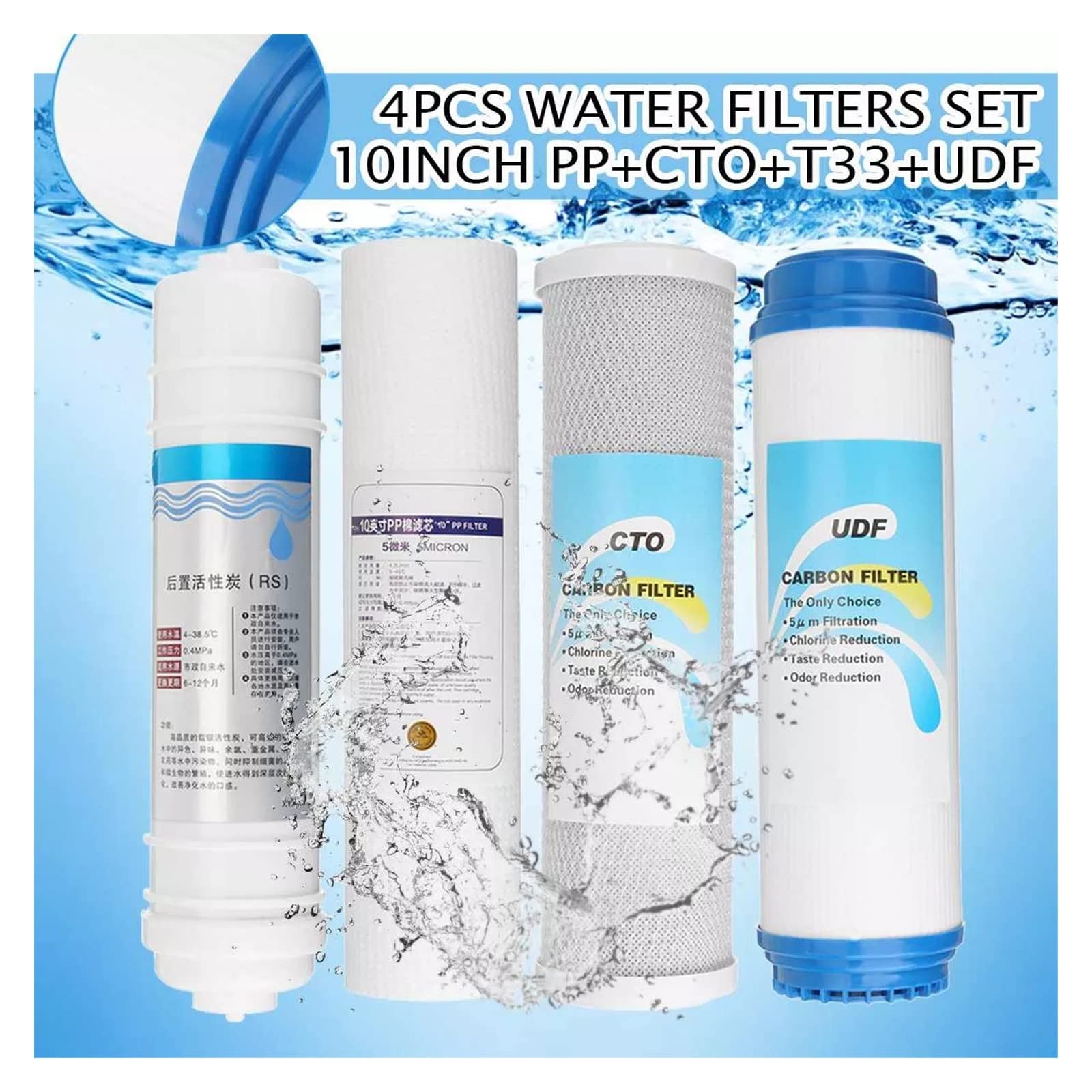 Sistema de filtración de agua, 50/75/100/125GPD hogar cocina ósmosis inversa RO membrana de agua de repuesto purificador de filtro de agua tratamiento de bebida(50GPD)