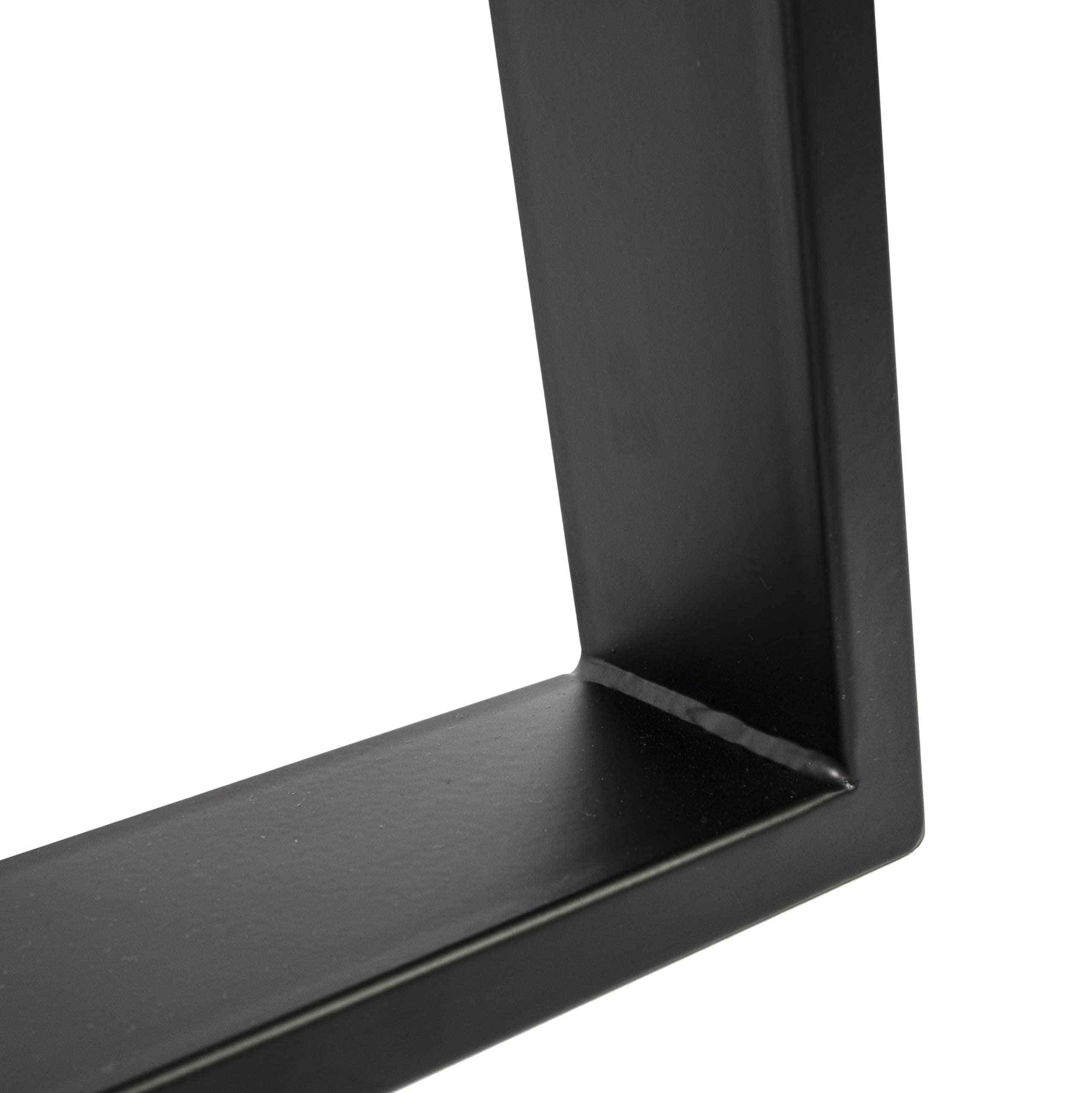 Natural Goods Berlin 2X Tischkufen TRAPEZ Design Möbelkufen V-Form Metall Tischbeine scandic | Loft Tischgestell aus Stahl | Tischkuven, Hairpin Legs (B30/40 x H42cm (Sitzbank/Couchtisch), Schwarz)