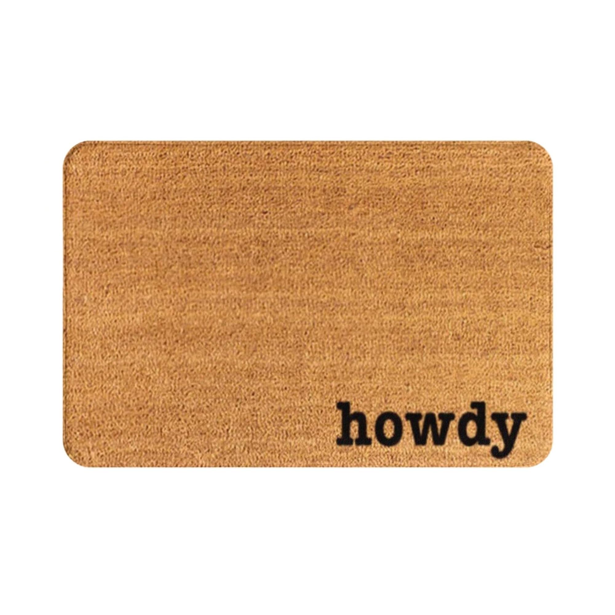 Door Mat Outside Outside Door Mat Welcome Mats for Front Door Entry Howdy Doormat Howdy Door Mat Howdy Mat Funny Doormat Howdy Rug Housewarming Gift Howdy Gift Western Doormat(40x60cm(16x24 inch))