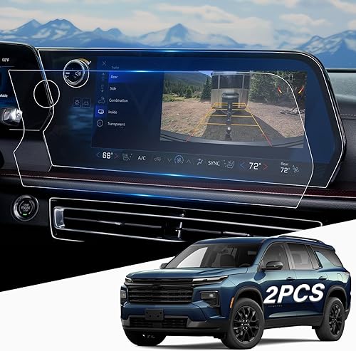 Vista 33 de 1 protector de pantalla de cristal templado brillante de 13.4 pulgadas para Silverado & Sierra 2500HD 3500HD 2022~2026 (sin botones en la pantalla)