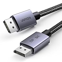 UGREEN Cavo DisplayPort 1.4 8K 60Hz 4K 240Hz, Cavo DP 1.4 8K in Alluminio Maschio