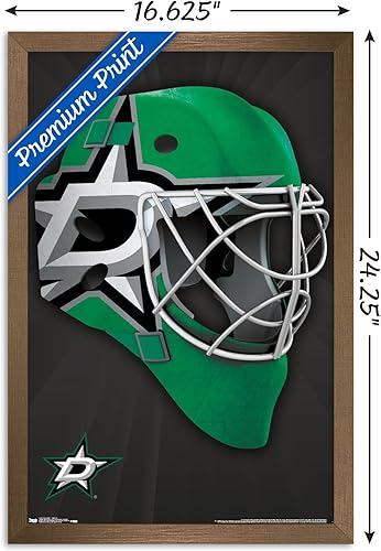 Miniatura 105 de Trends International NHL Dallas Stars - Póster de pared con máscara 16, 22.375 x 34 pulgadas, versión enmarcada en negro Versión con marco negro