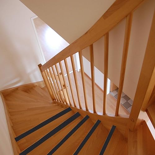 Miniatura 5 de Cinta antideslizante de seguridad de grano 60, cinta de tracción antideslizante de 6 pulgadas x 60 pies 32 mil, paquete de 1 rollo