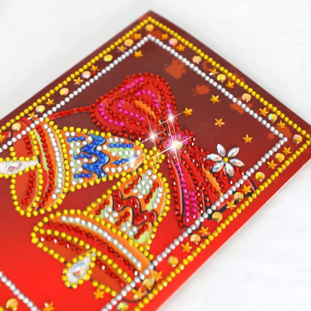 Diamond Painting Christmas Cards Christmas Tree Santa Claus Full Drill New Year Greeting Card Christmas Stickers Embroidery Cross Stitch Christmas Gifts Home Decor (4 Packs) - Image 5