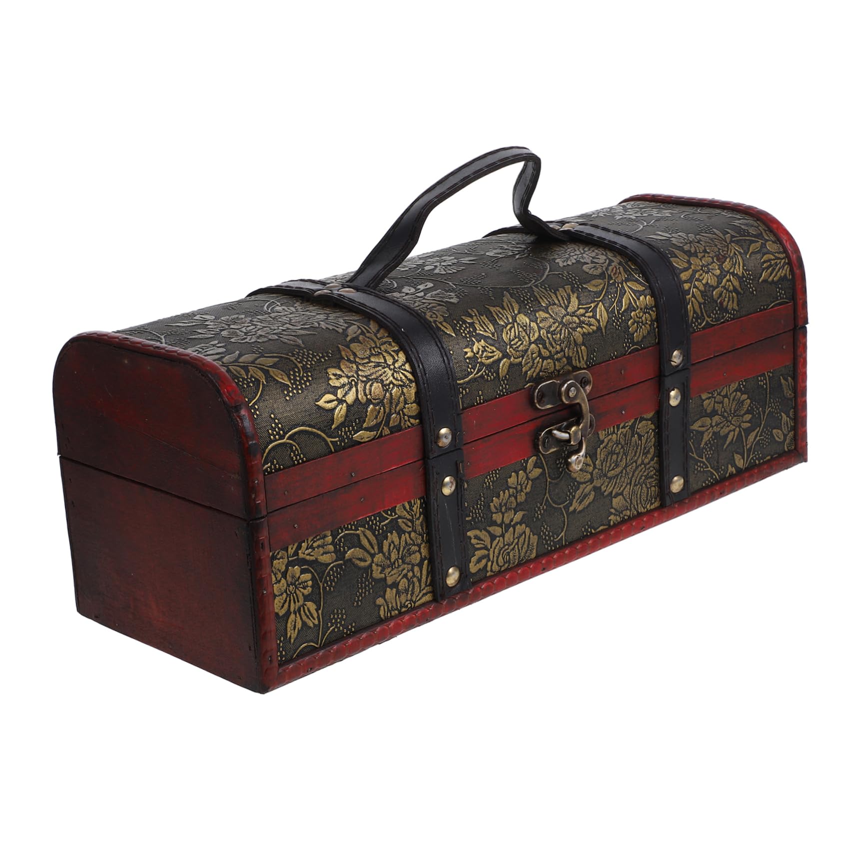 Caja de madera para vino con diseño retro y estructura sólida para protección en casa 8
